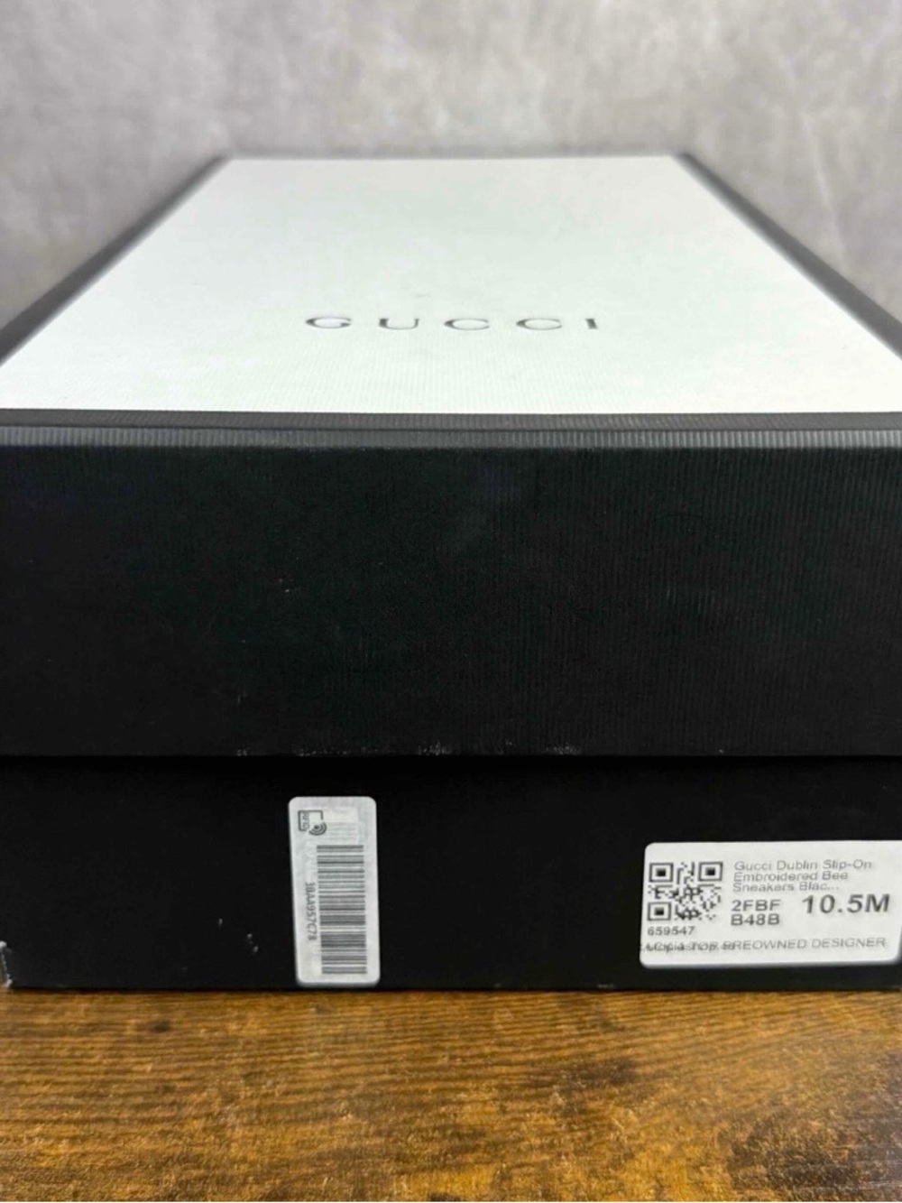Gucci Slip-On Low Bees Black Size 9.5 UK / 10 US Men’s Designer Shoes Italy Rare - Picture 10 of 10